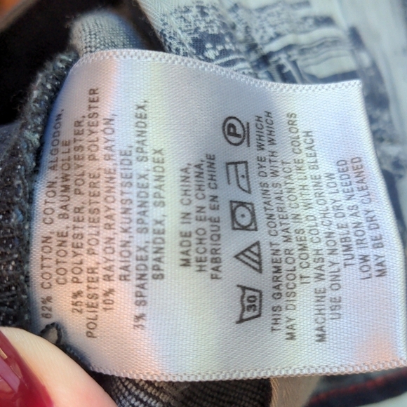 Anthrologie PILCRO High-Rise Denim Legging Cropped 27 - Picture 11 of 11